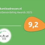 Gastbedoordeling Award 2025 vakantieadres In de wei