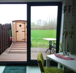 Sauna in de wei
