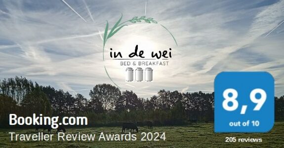 Booking.com Traveller Awards 2024 B&B In de wei